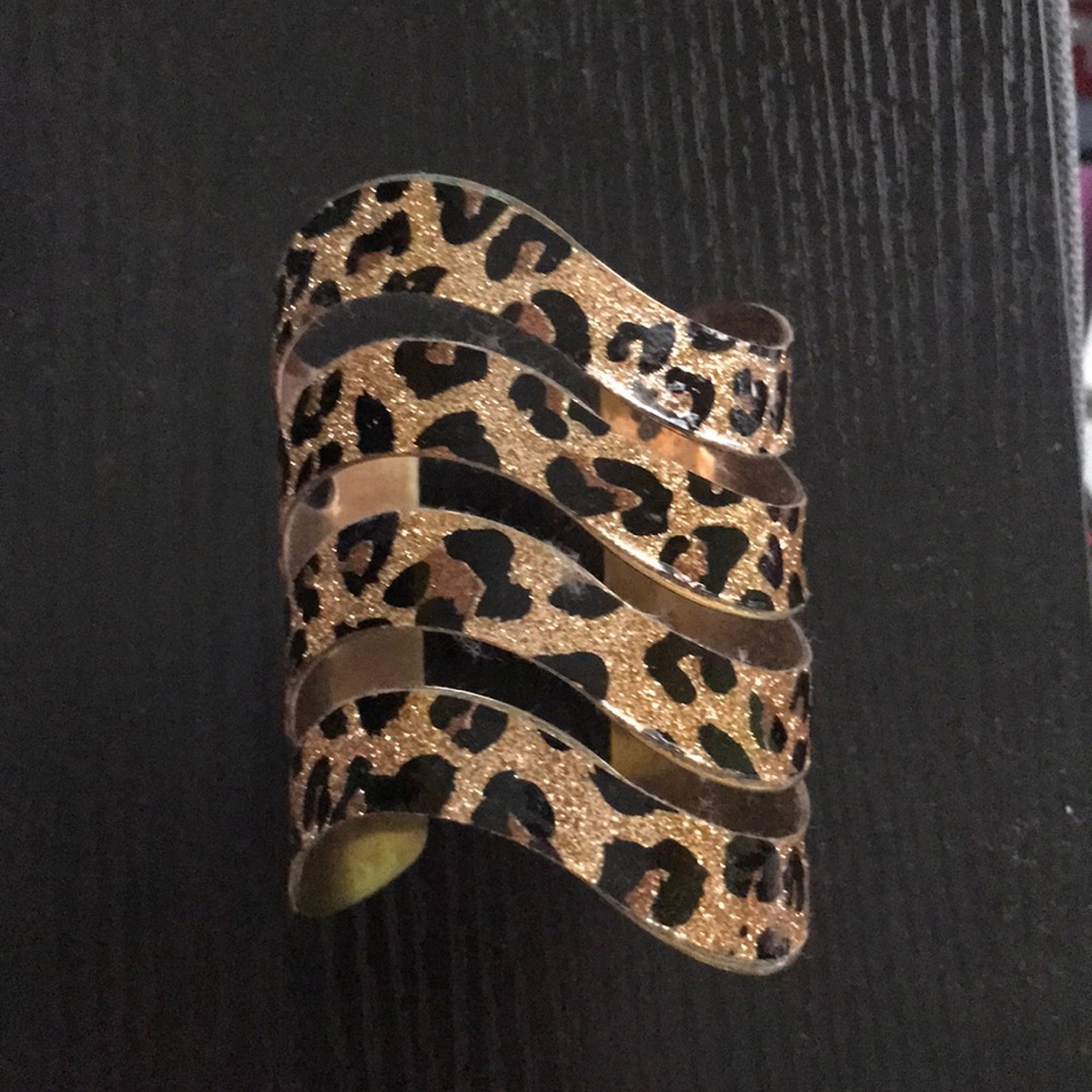 Cheetah bracelet cuff